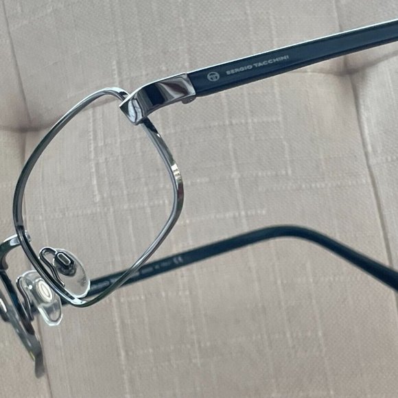 Sergio Tacchini Men Eyeglasses Gunmetal Tone Made in Itay Glasses Frame 56[]18 - Picture 4 of 12
